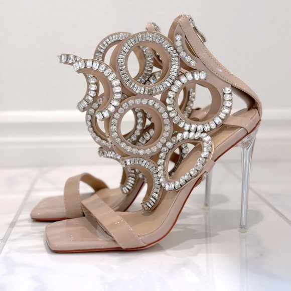 Beautiful Azalea Wang rhinestone stiletto heels - Picture 1 of 2